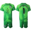 Oficiální Fotbalový Dres Brankářské Chelsea Arrizabalaga 1 2022-23 Zelená pro Děti